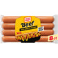 Oscar Mayer Bun-Length Beef Franks Hot Dogs, 8 ct Pack