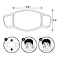 Abg Accessories Boys' 3-Pack Fashionable Protection, Reusable Fabric Face Age 3-7 Masks For Kids, Cat Design, 3 Count (Pack Of 1