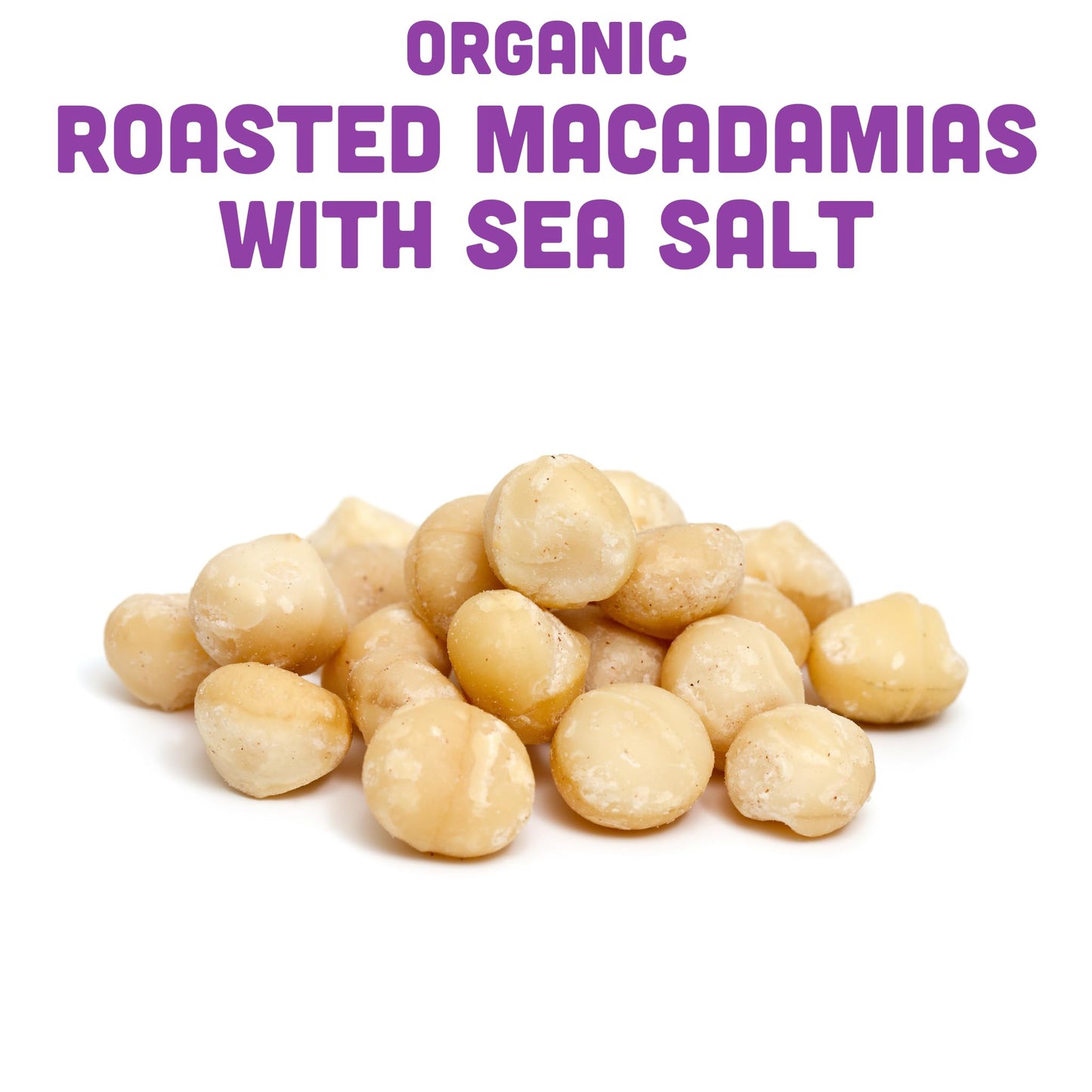 Mavuno Harvest Organic Roasted Macadamia Nuts, Sea Salt, Vegan, 4 Ounce (Pack of 6)