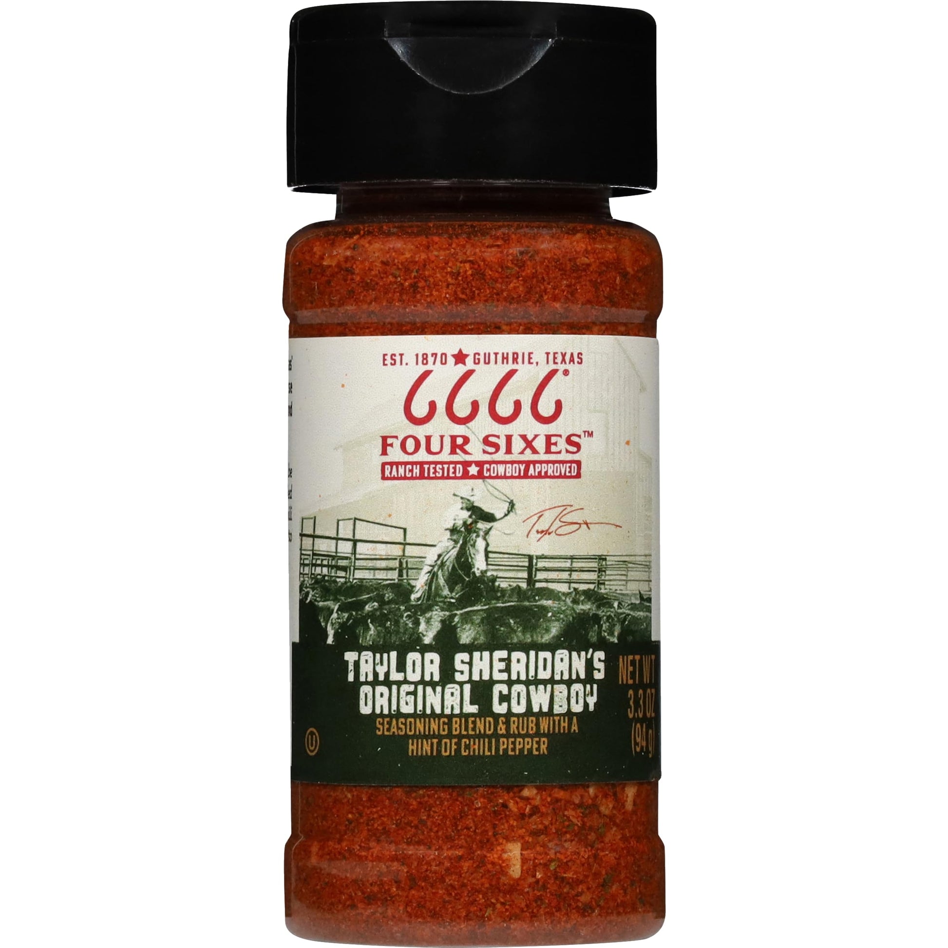 FOUR SIXES Cowboy Seasoning Blend and Rub, 3.3 Ounce, Model 1179889