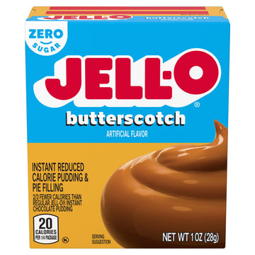 Jell-O Butterscotch Instant Pudding Sugar Free (Pack of 1)