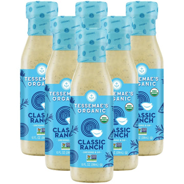 Tessemae's All Natural Salad Dressing - Fresh Flavors for Every Plate (6 pack, CLASSIC RANCH)