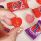 Generic Heartbeat Lychee Filled With Lychee Syrup Heart Shaped Hard Candy, (25 Counts), 4.4 Oz