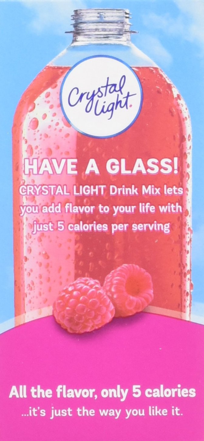 Crystal Light On The Go Raspberry Ice, 10-Packet Boxes (Pack Of 4)
