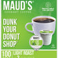 Maud'S Donut Shop Flavored Coffee Pods, 100 Ct | Dunk Your Donut Shop Flavor | 100% Arabica Light Roast Coffee | Solar Energy Pr