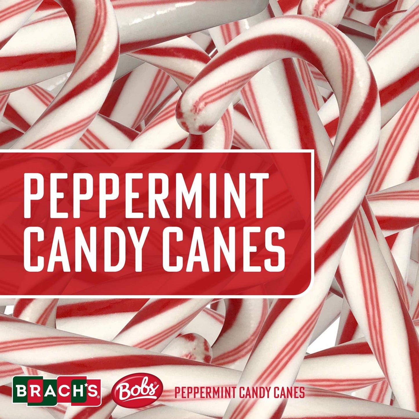 Brachs Peppermint Candy Canes - Individually Wrapped Bulk Christmas Candy Canes - Holiday Classic Candy - Stocking Stuffer Candy - Bulk Candy Box (36 Count)