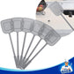 Mr.Siga Heavy Duty Long Handle Fly Swatter, Gray, 6 Pack