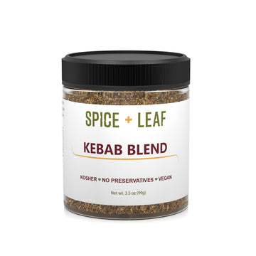 Premium Kebab Blend by Spice + Leaf, 3.5 oz - Kosher, Vegan Preservative Free Spice. Vegetarian, Dairy Free and Salt Free