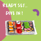 Raindrops - Gummy Candy Large Sushi Bento Box - Yummy Gummy Food Looks Just Like a Sushi - Mens Stocking Stuffer Ideas - (9.5 o
