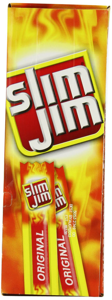 Slim Jim Smoked Snack Sticks, Original Flavor, 28-Oz Total, Pack of 100, Convenient Snack Option