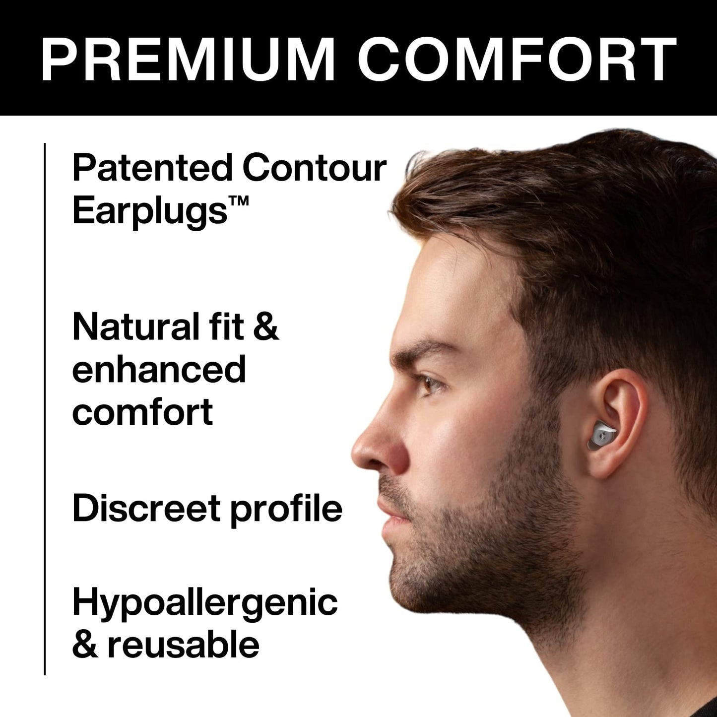 Earpeace Music Pro - Concert Ear Plugs - High Fidelity Ear Plugs For Concerts - Noise Canceling Musicians Ear Plugs - Reusable -