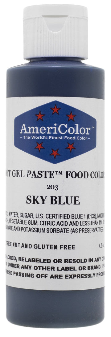 Americolor Soft Gel Paste Food Color, 4.5-Ounce, Sky Blue