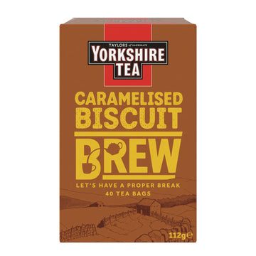 Yorkshire Tea Caramelised Biscuit Brew 40 Tea Bags (Pack Of 1)