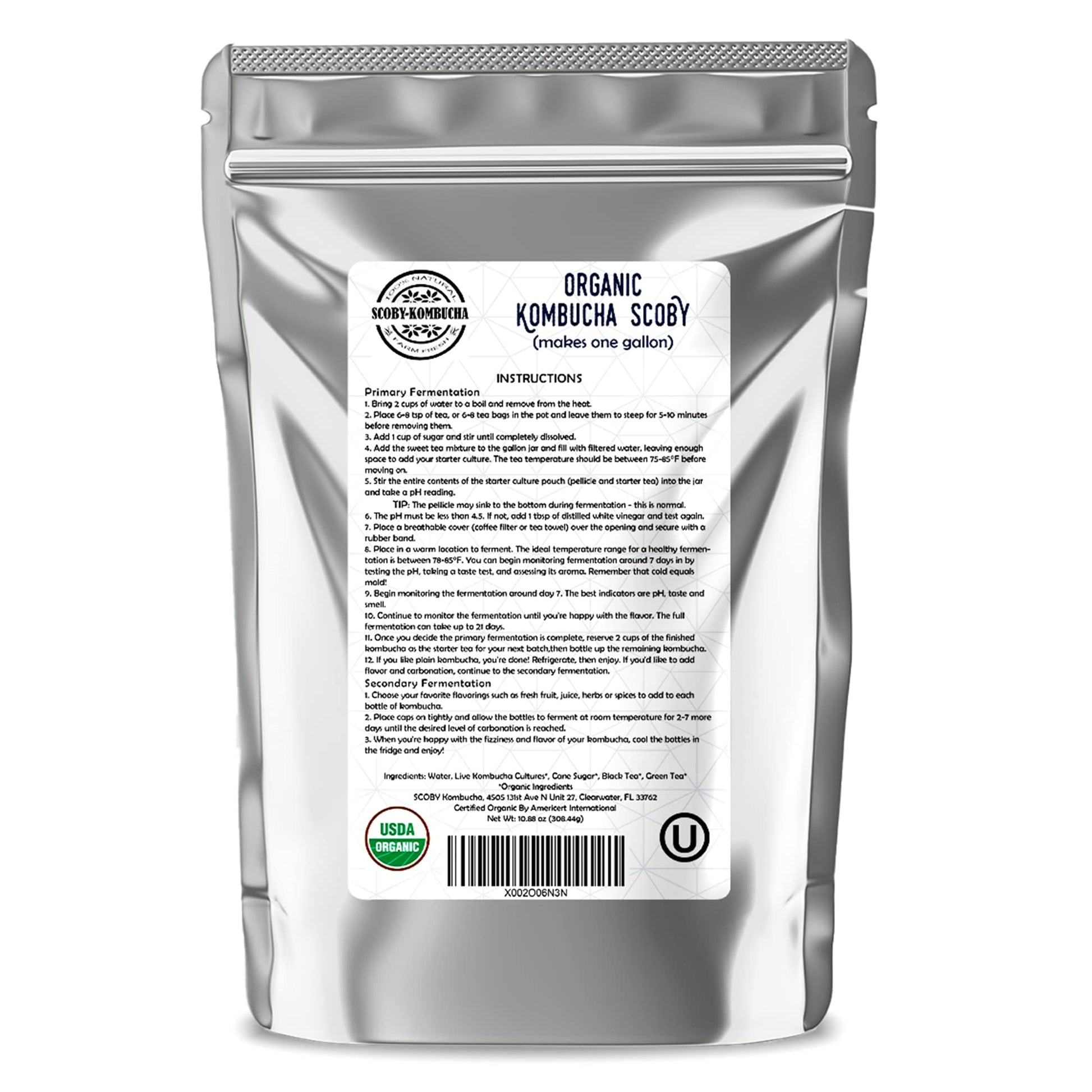 Scoby Kombucha Fba_Lepazc5747 1 X Organic Kombucha Scoby-Live Culture
