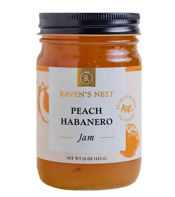 Raven'S Original Hot Pepper All Natural Jam - 15 Ounce Jar (Peach Habanero)