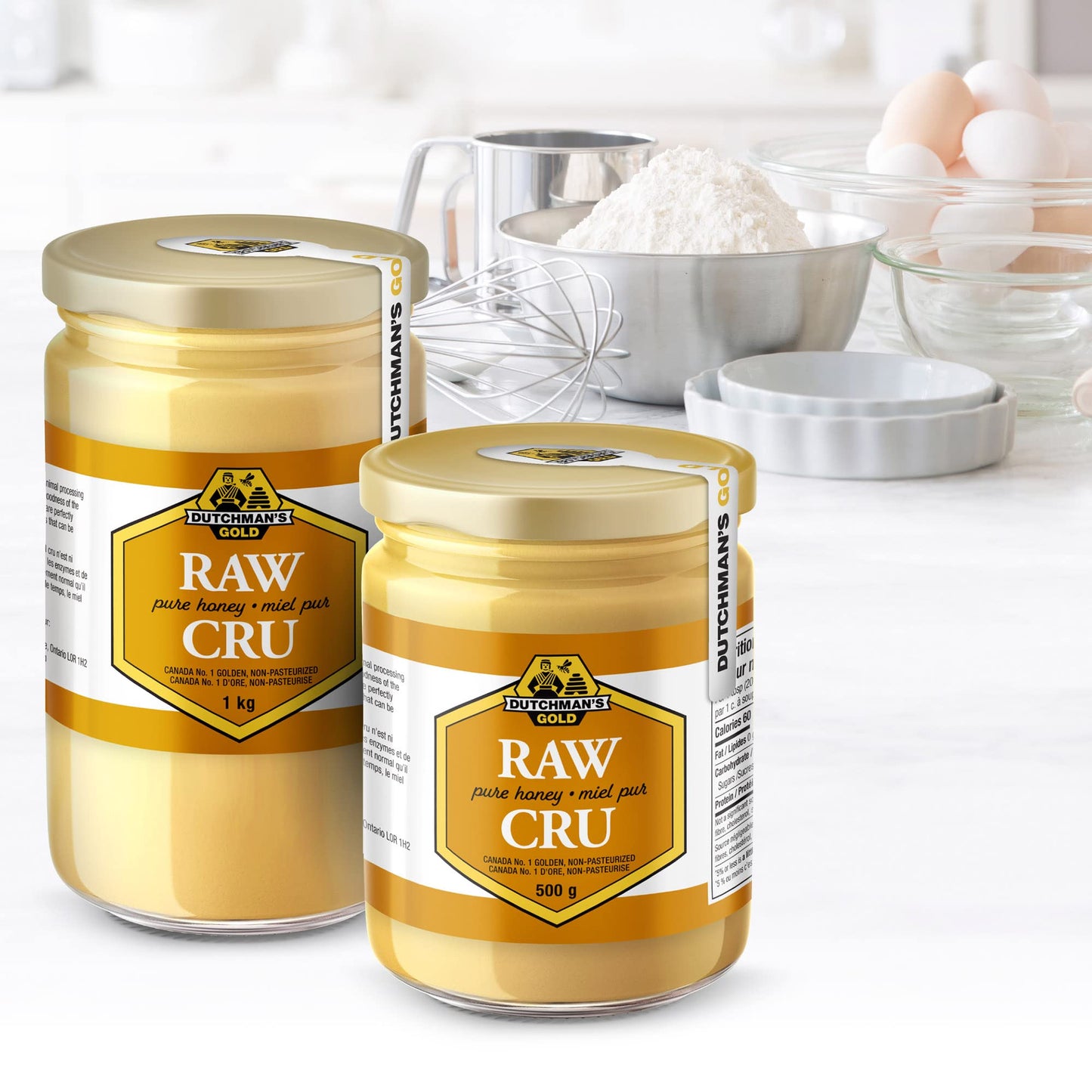 Dutchman'S Gold Raw Honey 1.1 Lbs - Unfiltered - Non-Pasteurized