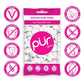 Pur 100% Xylitol Chewing Gum, Sugarless Pomegranate Mint, Sugar Free + Aspartame Free + Gluten Free, Vegan & Keto Friendly - Low Carb, Simply Pure Natural Fruit Flavored Gum, 55 Pieces (Pack Of 6)