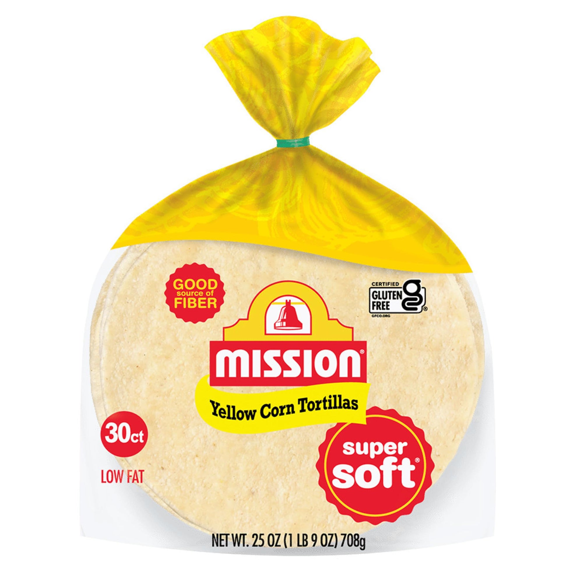 Mission Yellow Corn Tortillas, Small Soft Taco Size, 30 Count, Gluten Free