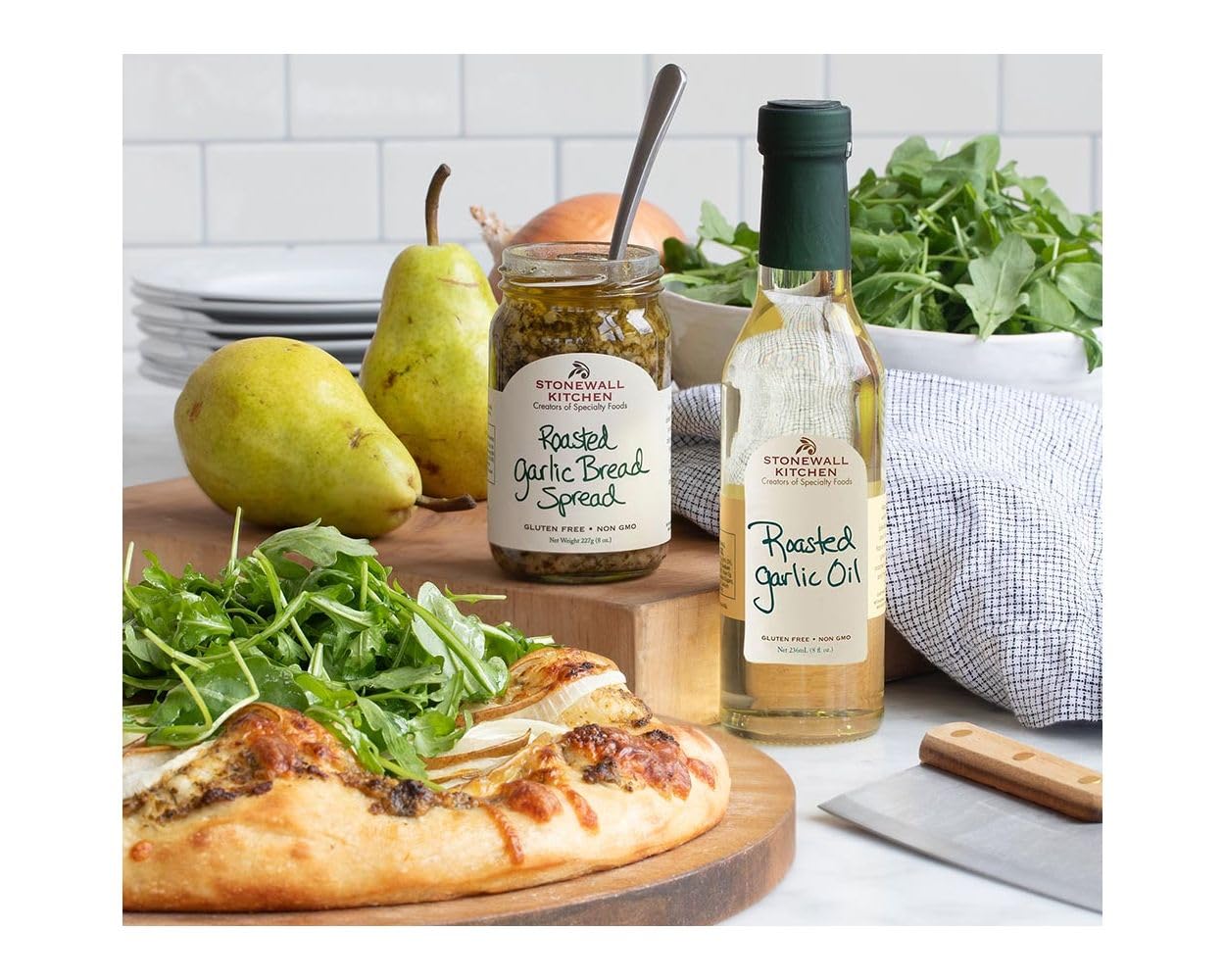 Stonewall Kitchen Roasted Garlic Oil, 8 Ounces