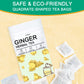Tztzbom Ginger Tea Bags - 100% Pure Ginger Root & Lemon Peel & Liquorice Root - Soothing & Spicy Blend Natural Herbal Tea (20 Te