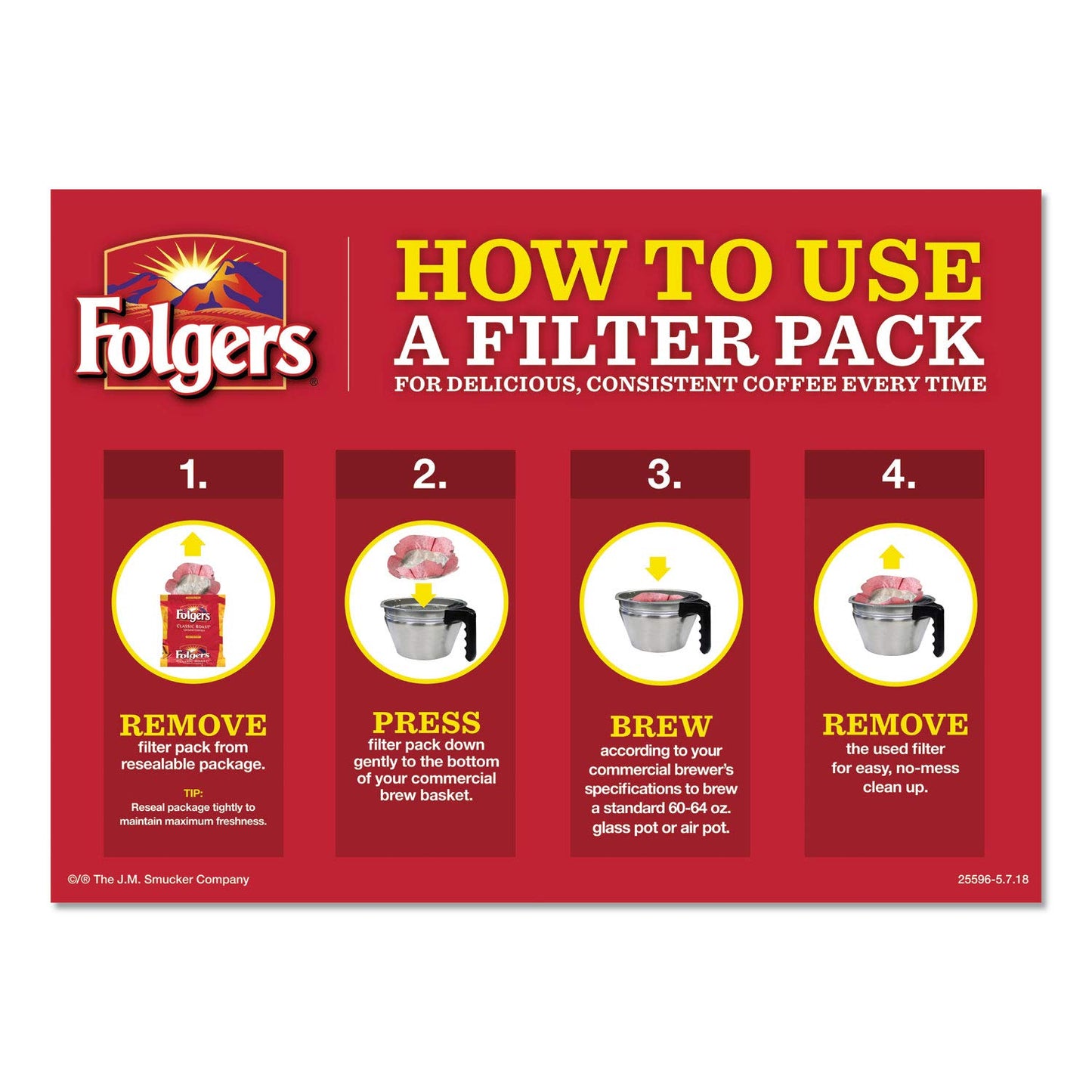 Folgers Black Silk Dark Roast Ground Coffee, 40- 1.4 Ounce Filter Packs