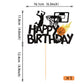 YCTHUNFISH Basketball Cake Topper - Glitter NBA Fan Theme - Small - Basketball-1