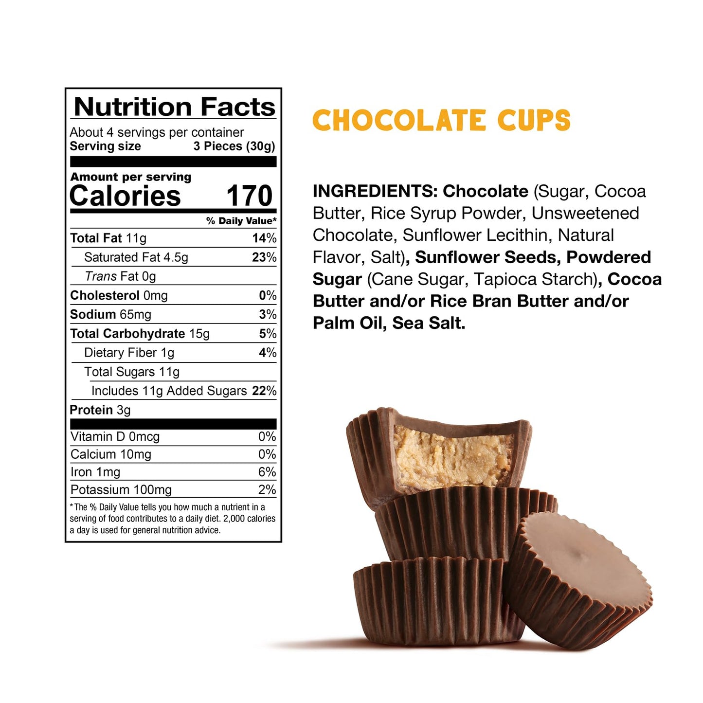 Free 2B Chocolate Sun Cups Minis Gluten-Free Dairy-Free Nut-Free And Soy-Free - 4.2 Oz (Pack Of 1)