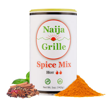 Naija Grille Seasoning - Hot - All Purpose Spice Mix For Chicken, Beef, Fish, Vegetables, And More - Elevate Flavor With Seasoni