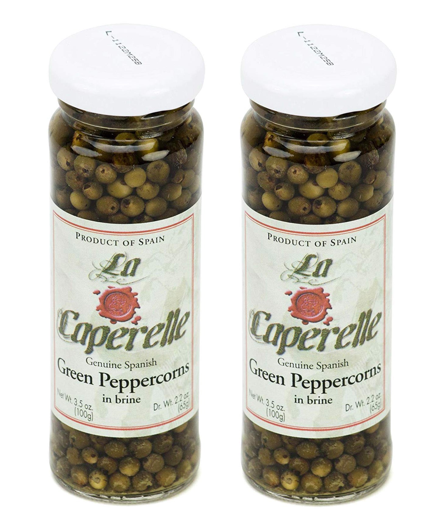Green Peppercorns In Brine By La Caperelle (3.5 Ounce) (2 Pack)