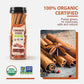 Soeos Cinnamon Sticks Organic  8 oz (226g) Bottle  USDA  Non-GMO and Kosher Certified  enhanced Whole Cinnamon for Baking  Cooking  Desserts  and Beverages  Rich Aroma & Warm Flavor  Ideal for Tea  Coffee  and Holiday Recipes
