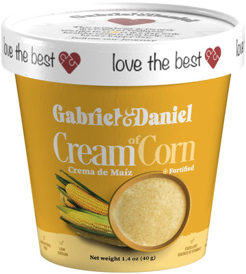 Gabriel & Daniel Gluten Free Instant Cream of Corn Cereal - Non-GMO, Smooth Texture - Pack of 12
