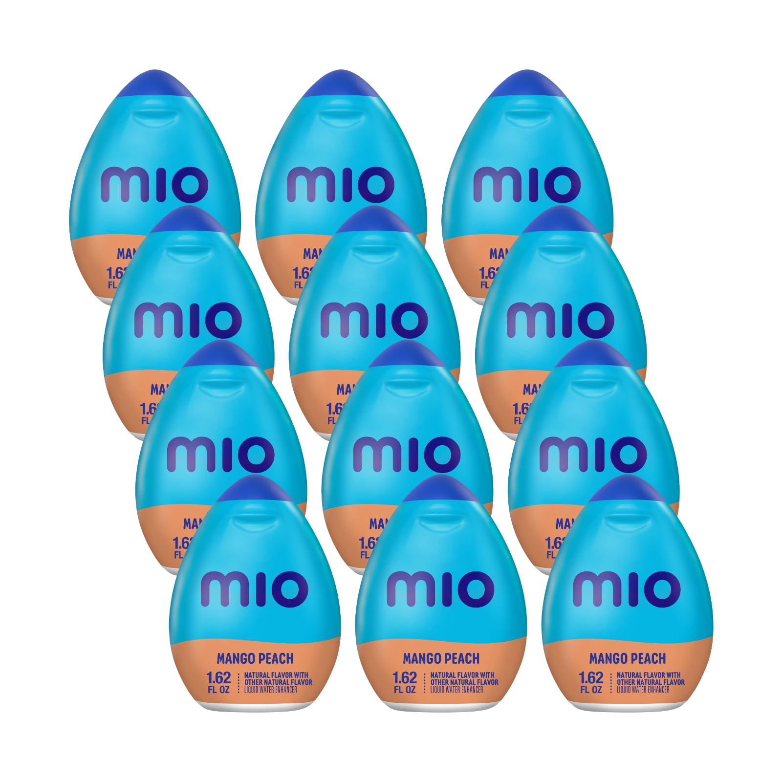 Mio Liquid Water Enhancer, Mango Peach, 1.62 OZ, 12-Pack