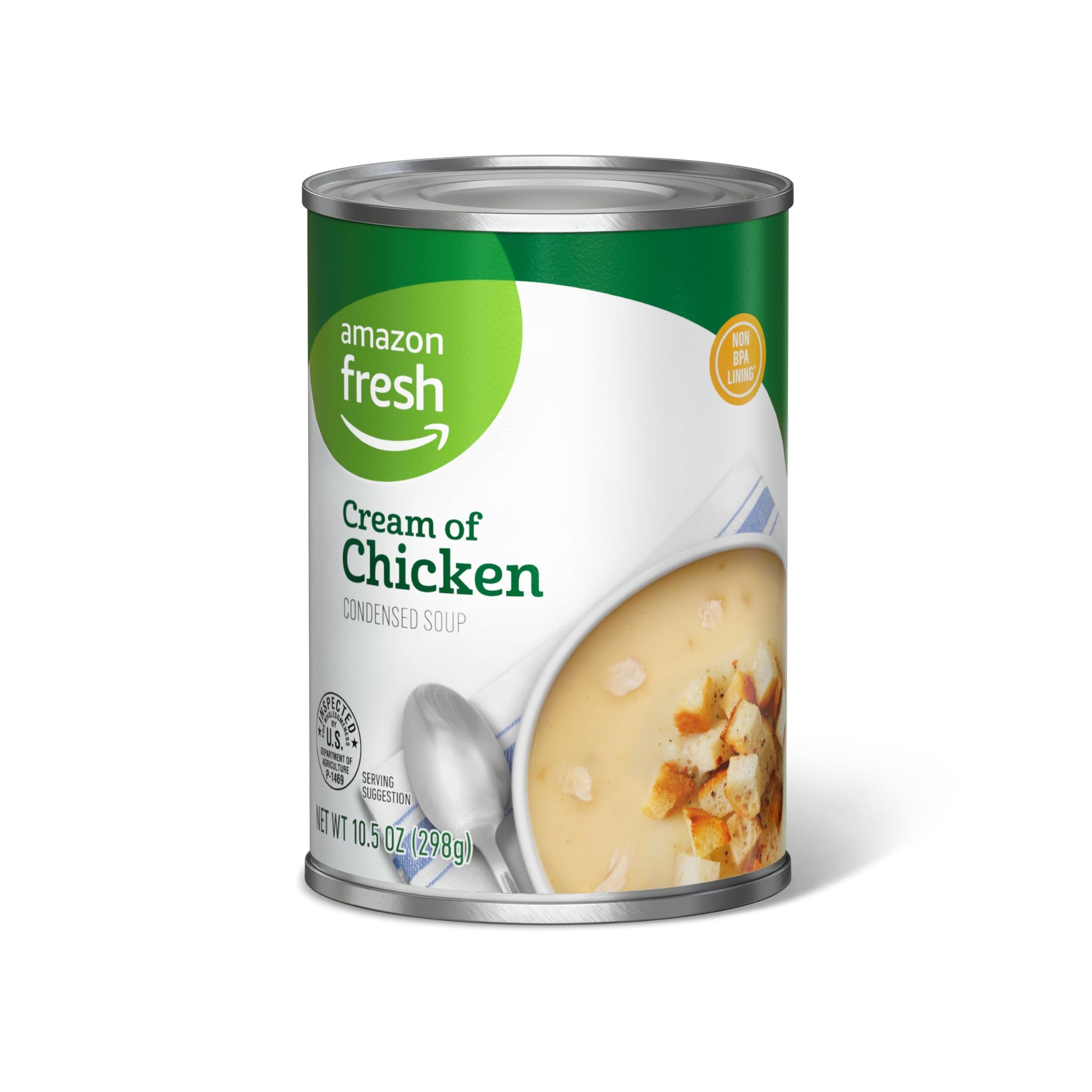 Amazon Fresh Condensed Cream of Chicken Soup, 10.5 Fl Oz, Pack of 1