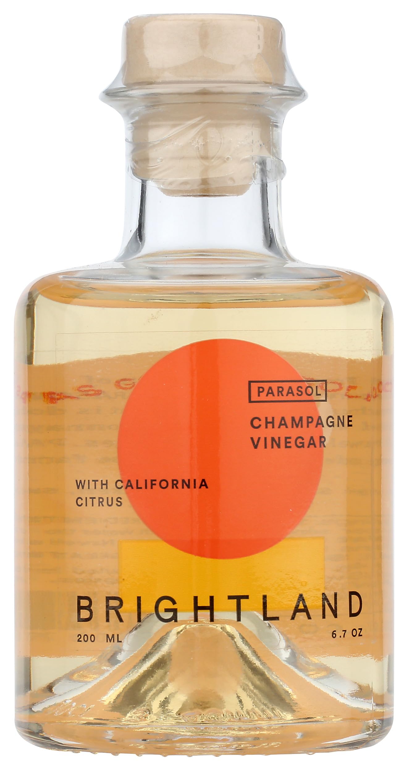 Brightland Citrus Parasol Champagne Vinegar, 6.7 OZ, Gold, Model 0850007164126