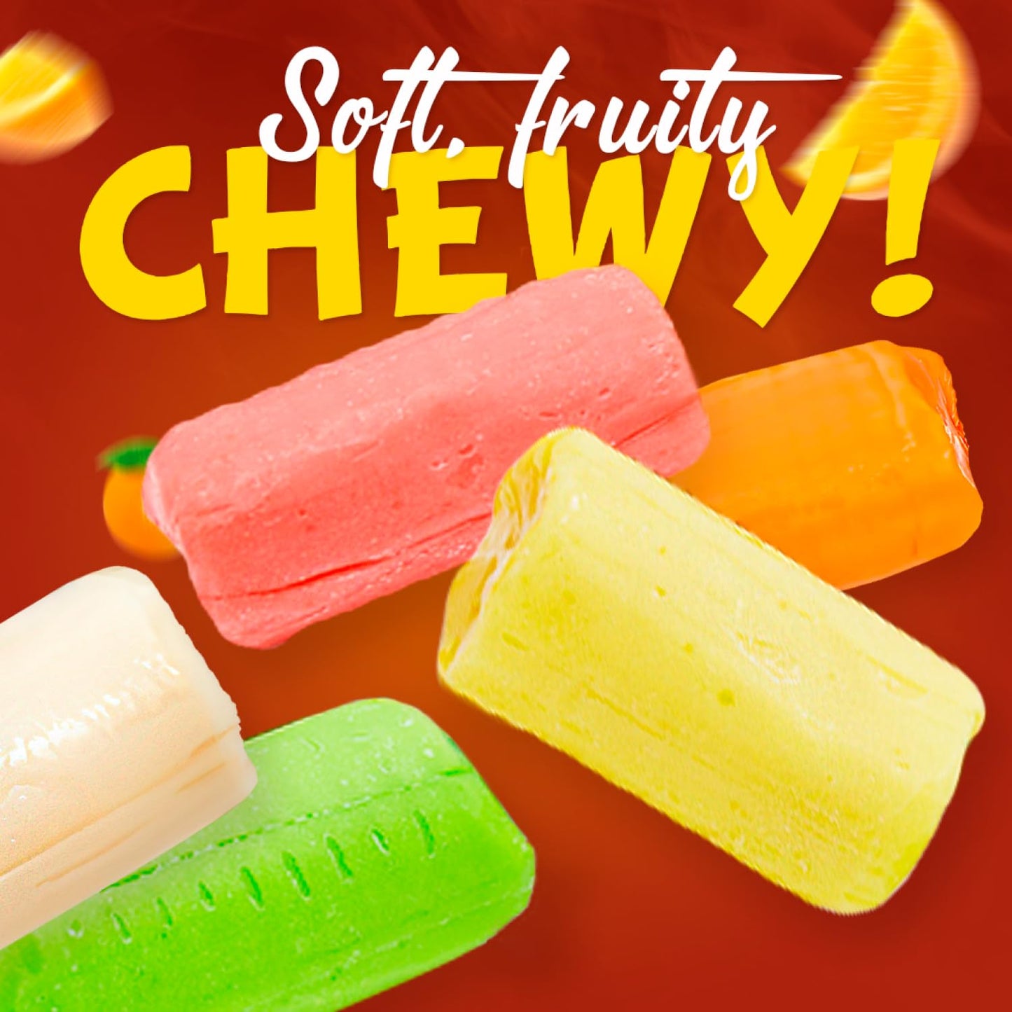 FRUIT CHEWS Candy 5 lb - Bulk Bag  Fruity Flavored  Assorted Flavors  Gluten & Peanut Free  Individually Wrapped