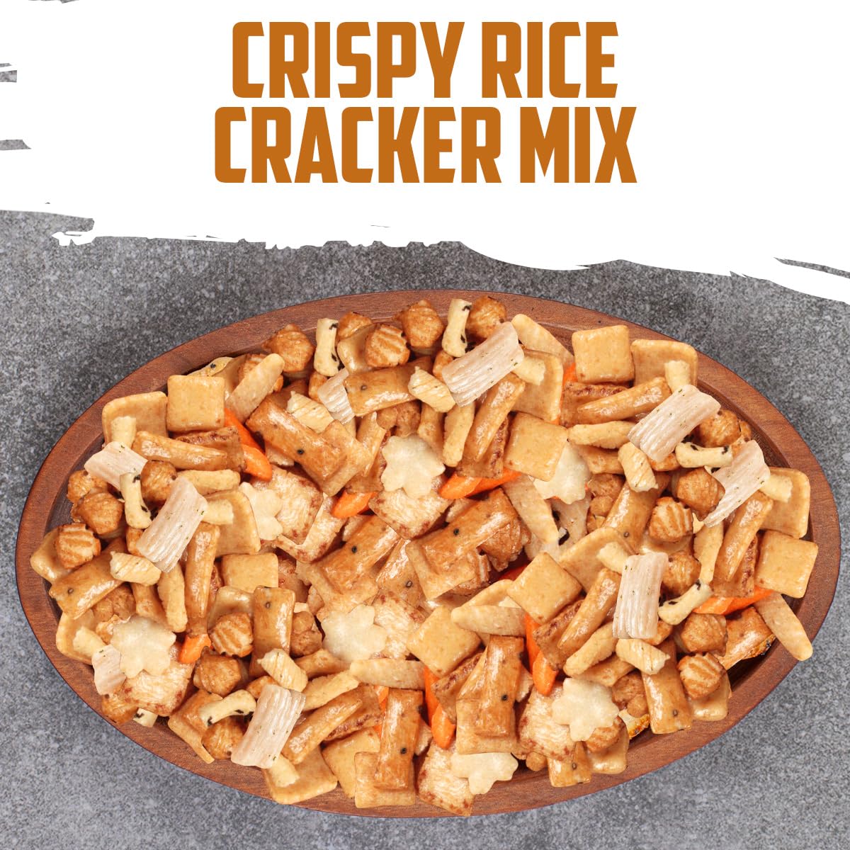 Rice Cracker Mix, 1Lb Pack Of Japanese Snacks Chips, Ideal For Parties, Family Gatherings Or As A Quick Snack Option, Perfect Fo