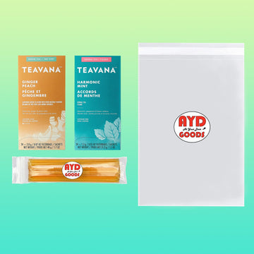 Teavana Medicine Ball, Cold Buster Recipe, 1 Box Each Of Ginger Peach And Harmonic Mint, Total Of 48 Tea Bags, Includes 10 Count
