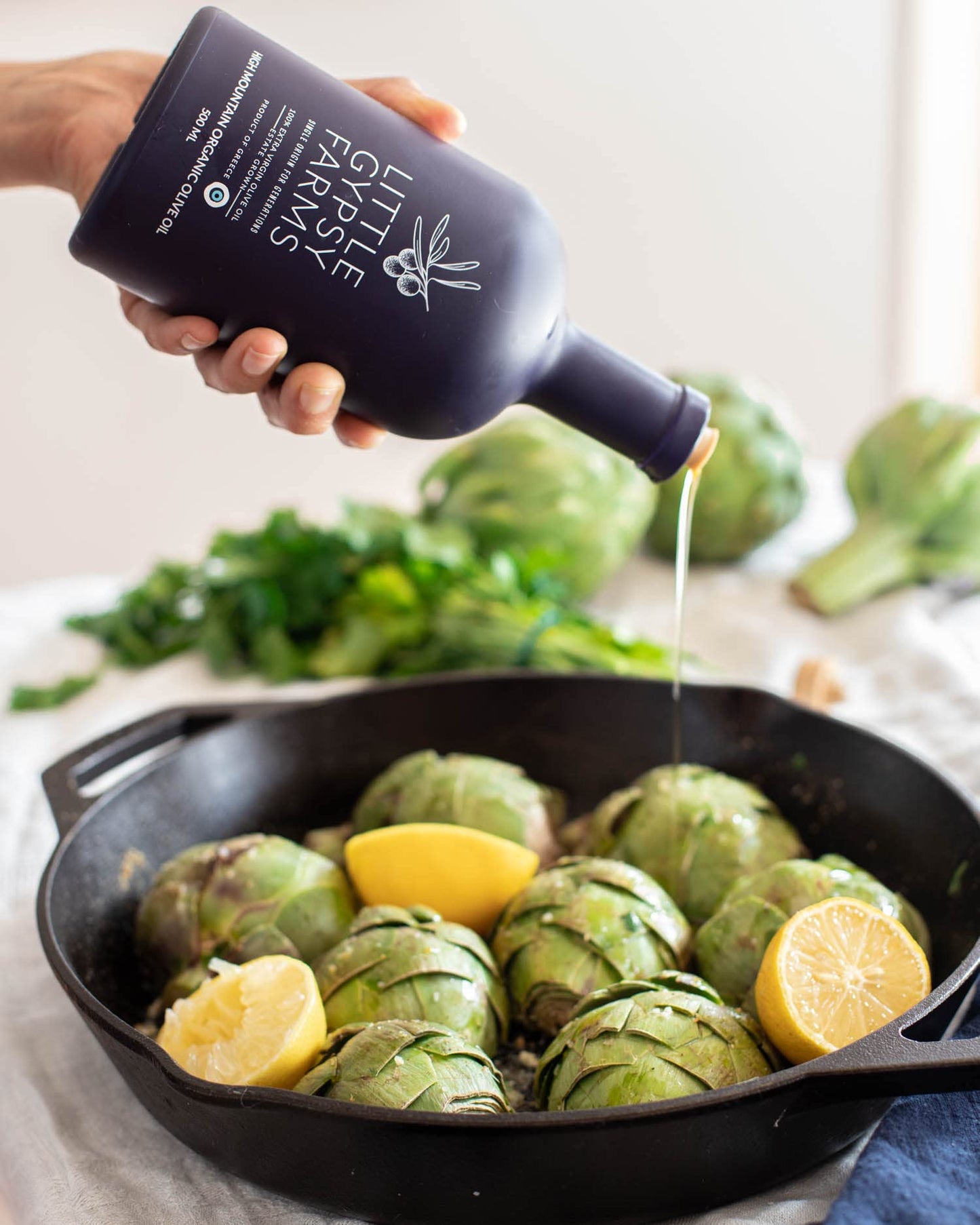 Gypsy Farms Extra Virgin Olive Oil, First Cold-Pressed, 350ml - 2 Pack, Non-GMO, High Polyphenols, Single Estate, Greece