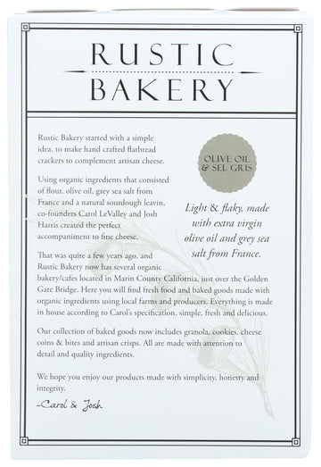 RUSTIC BAKERY Olive Oil Sel Gris Flatbread Bites, 4 OZ
