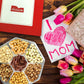 Mother'S Day Nuts Gift Basket, 7 Sectional Mothers Day Gift Basket With Cashews, Pistachios, Walnuts, Honey Glazed Pecans, Toffe