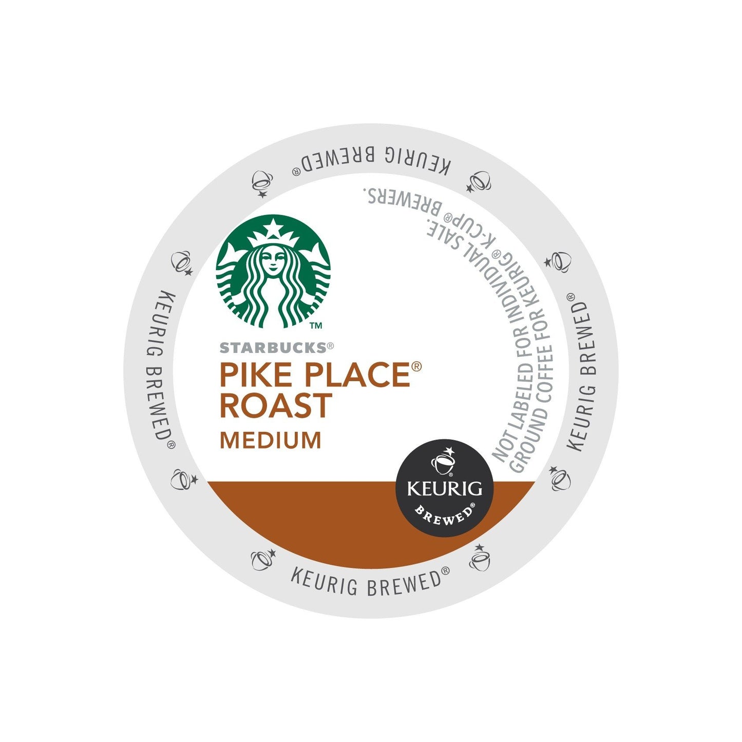 Starbucks K-Cup Coffee Pods, Pike Place Roast, 54 Count, Cinnamon, Model 650150