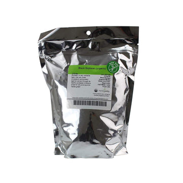 2.5 Lb Non-GMO Organic Black Soy Beans (SOYA Bean) - Dry Organic Soybeans for Organic Dried Tofu, Soybean Milk, Soybean Sprouts,