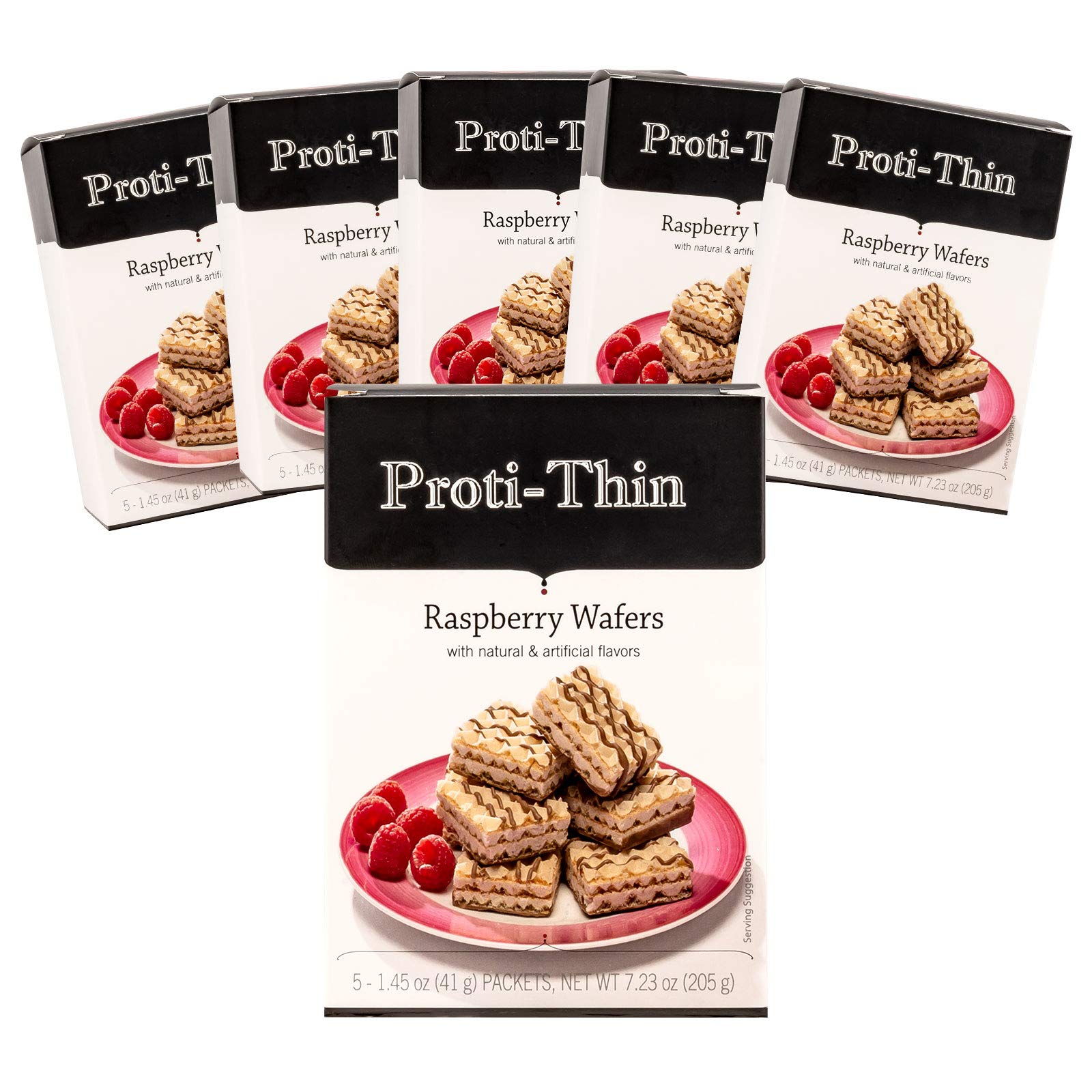 Proti-Thin High Protein Raspberry Wafer Squares, 15G Protein, Low Calorie, Low Carb, Low Sugar, Aspartame Free, Diet Wafer Bars,