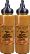 Terrapin Ridge Gourmet Spicy Chipotle Sauce - 9 Ounce Squeeze Bottles (Pack of 2)