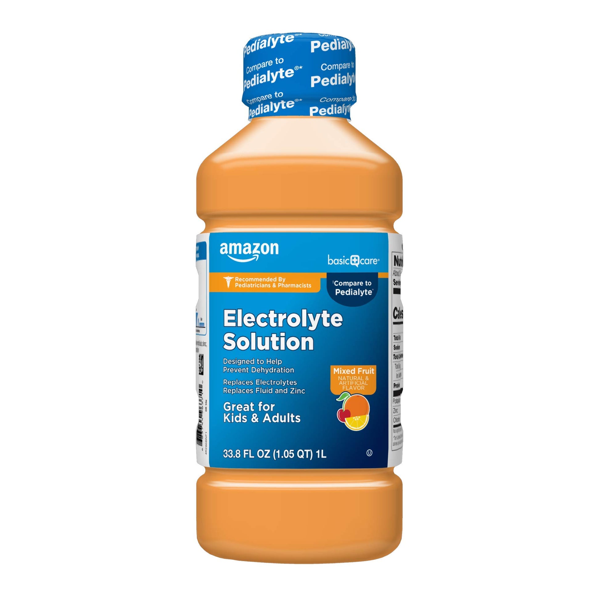 large online retailer Basic Care Electrolyte Solution, Mixed Fruit, Designed to Prevent Dehydration, Replaces Electrolytes, Fluid and Zinc, 33.8 fl oz (Pack of 1)