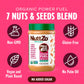 Organic Power Fuel Crunchy Nut Butter by NuttZo | 7 Nuts & Seeds Blend, Paleo, Non-GMO, Gluten-Free, Vegan, Kosher | 1g Sugar, 6