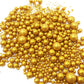 Edible Pearl Sugar Sprinkles Gold Candy 120G/ 4.2Oz Baking Edible Cake Decorations Cupcake Toppers Cookie Decorating Ice Cream T