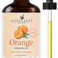 Handcraft Sweet Orange Essential Oil - 100% Pure And Natural - Premium Therapeutic Grade With Premium Glass Dropper - Huge 4 Fl.