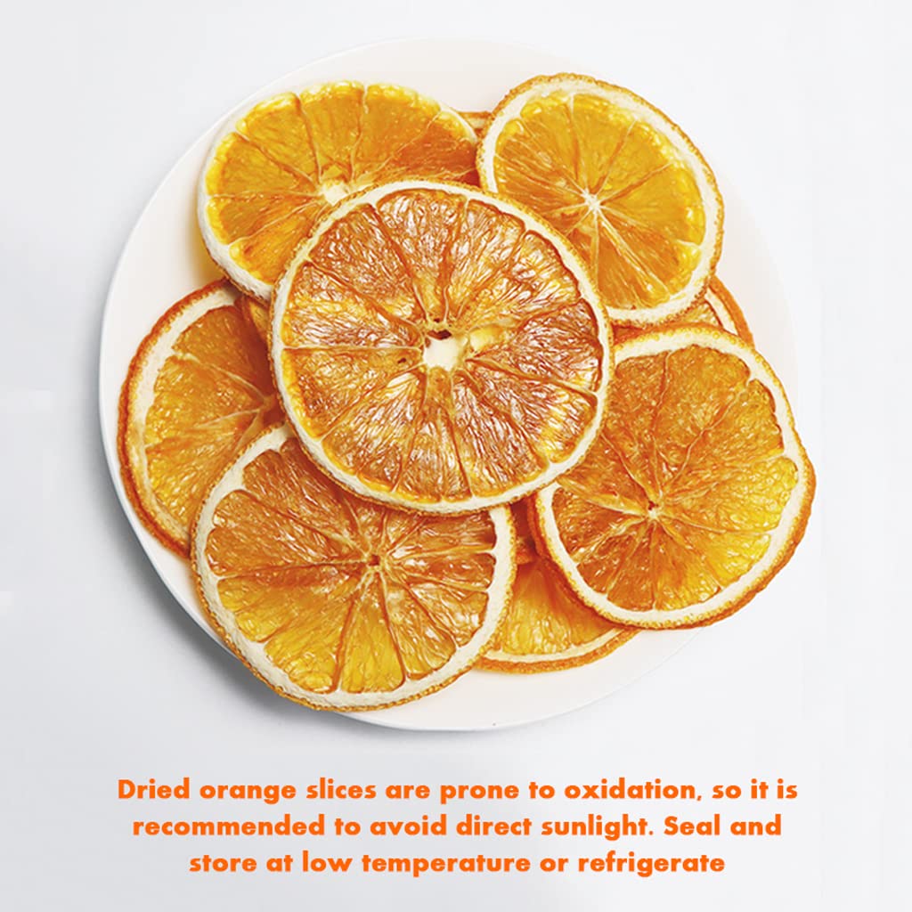 Mkostlich Dried Orange Slices, Natural Citrus Slices for Cocktails & Crafts, 17.63oz/500g