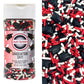 Mystic Sprinkles Graduation Day Sprinkles Mixes (Graduation Day! Black, Red & White Sprinkle Mix 3.8Oz)